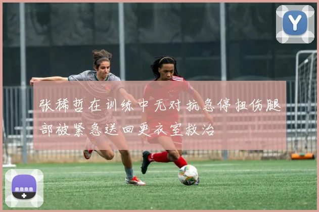 张稀哲在训练中无对抗急停扭伤腿部被紧急送回更衣室救治